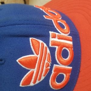 Like New! Adidas Orange & Blue 210 Flex Tec 6 7/8- 7 1/4 Traditional Hat Flat